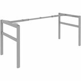 Lorell Table Base, Powder Coated H-shaped, Silver Base, 28.50" Height x 71.60" Width x 29.10" Depth (LLR16284) Each