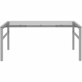 Lorell Table Base, Powder Coated H-shaped, Silver Base, 28.50" Height x 71.60" Width x 29.10" Depth (LLR16284) Each