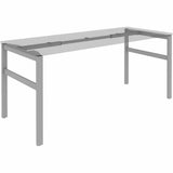 Lorell Table Base, Powder Coated H-shaped, Silver Base, 28.50" Height x 71.60" Width x 29.10" Depth (LLR16284) Each