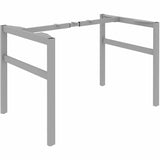 Lorell Table Base, Powder Coated H-shaped, Silver Base, 28.50" Height x 71.60" Width x 29.10" Depth (LLR16284) Each