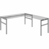 Lorell Table Base, Powder Coated H-shaped, Silver Base, 28.50" Height x 71.60" Width x 29.10" Depth (LLR16284) Each