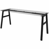 Lorell Table Base, Powder Coated A-shaped, Black Base, 28.50" Height x 71.60" Width x 23.20" Depth (LLR16286) Each