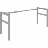 Lorell Table Base, Powder Coated H-shaped, Silver Base, 28.50" Height x 71.60" Width x 23.20" Depth (LLR16283) Each