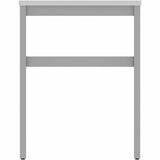 Lorell Table Base, Powder Coated H-shaped, Silver Base, 28.50" Height x 71.60" Width x 23.20" Depth (LLR16283) Each