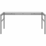Lorell Table Base, Powder Coated H-shaped, Silver Base, 28.50" Height x 71.60" Width x 23.20" Depth (LLR16283) Each