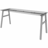 Lorell Table Base, Powder Coated A-shaped, Silver Base, 28.50" Height x 71.60" Width x 23.20" Depth (LLR16289) Each