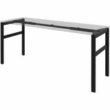 Lorell Table Base, Powder Coated H-shaped, Black Base, 28.50" Height x 71.60" Width x 23.20" Depth (LLR16280) Each