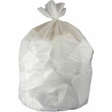 Genuine Joe Linear Low Density Can Liners, 30" Length x 36" Width x 0.75 mil (19 Micron), White, 200/Carton (GJO51100) Case of 200