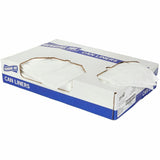 Genuine Joe Linear Low Density Can Liners, 30" Length x 36" Width x 0.75 mil (19 Micron), White, 200/Carton (GJO51100) Case of 200