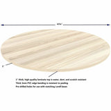 Lorell Essentials Hospitality/Conference 48" Round Table Top, Modern Elm (LLR66361) Each