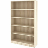 Lorell Sturdy 5-Shelf Bookcase, Modern Elm (LLR66342) Each