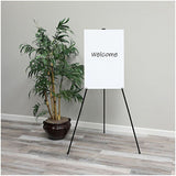 Lorell Presentation Easel, 20 lb Load Capacity, Aluminum, Steel, Metal, Black (LLR43027) Each