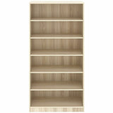 Lorell Sturdy 6-Shelf Bookcase, Modern Elm (LLR66343) Each