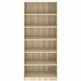 Lorell Sturdy 6-Shelf Bookcase, Modern Elm (LLR66344) Each