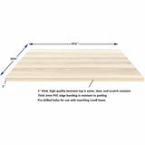 Lorell Essentials Hospitality/Conference 36" Square Table Top, Modern Elm (LLR66365) Each