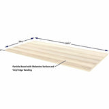 Lorell Multi-Purpose Tabletop, Laminated Rectangle Top, 30" w x 60" d x 1" Thickness, 1" h, Modern Elm (LLR66353) Each