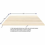 Lorell Essentials Hospitality/Conference 42" Square Table Top, Modern Elm (LLR66364) Each