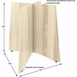 Lorell Essentials Sturdy Table Base, Assembly Required, Modern Elm (LLR66360) Each