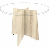 Lorell Essentials Sturdy Table Base, Assembly Required, Modern Elm (LLR66360) Each