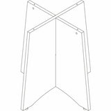 Lorell Essentials Sturdy Table Base, Assembly Required, Modern Elm (LLR66360) Each