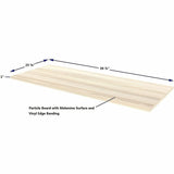 Lorell Multi-Purpose Tabletop, Laminated Rectangle Top, 24" w x 60" d x 1" Thickness, 1" h, Modern Elm (LLR66354) Each