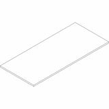 Lorell Multi-Purpose Tabletop, Laminated Rectangle Top, 30" w x 66" d x 1" Thickness, 1" h, Modern Elm (LLR66352) Each