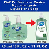 Dial Professional Basics Hypoallergenic Liquid Hand Soap, Floral Scent, 11 fl oz (DIA35488EA) Each