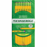 Ticonderoga X13972 Wood Pencil, Yellow Barrel, HB/#2, Broad Point, 72/Pack (DIXX139720001) Pack of 72