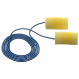 E-A-R Classic Earplugs, Yellow, Blue, Large, 33, Noise, Ear, Moisture Protection, Cord Closure, Stainless Steel, Foam, 200/Box (MMM3114101) Box of 200