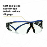 3M SecureFit Protective Eyewear, Blue, Gray, Clear Lens (MMMSF401XSGAFBL) Each