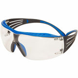 3M SecureFit Protective Eyewear, Blue, Gray, Clear Lens (MMMSF401XSGAFBL) Each
