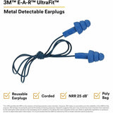 3M Earplugs, Blue (MMM3404007CT) Case of 4 Boxes