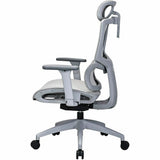 Lorell Ripley All-Mesh High-Back Chair with Articulating Lumbar Support, Gray (LLR63201) Each