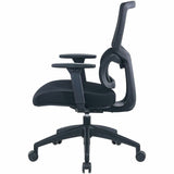 Lorell Ripley Mid Mesh-Back Chair with Articulating Lumbar Support, Black (LLR63204) Each