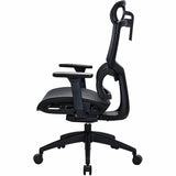Lorell Ripley All-Mesh High-Back Chair with Articulating Lumbar Support, Black (LLR63200) Each