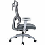 Lorell Ripley High Mesh-Back Chair with Articulating Lumbar Support, Gray (LLR63203) Each