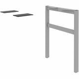 Lorell 16285 Adjustable Table Leg Bases & Returns, Silver (LLR16285) Each