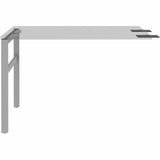 Lorell 16285 Adjustable Table Leg Bases & Returns, Silver (LLR16285) Each