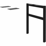Lorell 16282 Adjustable Table Leg Bases & Returns, Black (LLR16282) Each