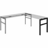 Lorell 16282 Adjustable Table Leg Bases & Returns, Black (LLR16282) Each