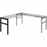 Lorell 16282 Adjustable Table Leg Bases & Returns, Black (LLR16282) Each