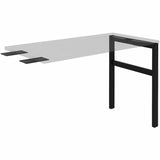 Lorell 16282 Adjustable Table Leg Bases & Returns, Black (LLR16282) Each