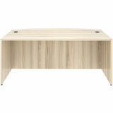 Lorell Essentials Bowfront Desk Shell, Bow Top, Assembly Required, Modern Elm (LLR66300) Each