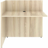 Lorell Essentials Reception Return, 1" Thickness Table Top, 41.5" Height x 42" Width x 24" Depth, Modern Elm (LLR66326) Each