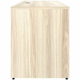 Lorell Essentials Credenza Shell, 1" Thickness Table Top, 29.5" Height x 70.9" Width x 23.6" Depth, Silver Brush, Modern Elm (LLR66311) Each