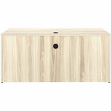 Lorell Essentials Credenza Shell, 1" Thickness Table Top, 29.5" Height x 66" Width x 24" Depth, Silver Brush, Modern Elm (LLR66312) Each