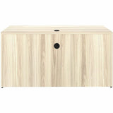 Lorell Essentials Credenza Shell, 1" Thickness Table Top, 29.5" Height x 60" Width x 24" Depth, Silver Brush, Modern Elm (LLR66313) Each