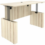 Lorell Essentials 72" Sit-to-Stand Desk Shell, 1" Thickness Table Top, 49" Height x 72" Width x 29" Depth, Modern Elm (LLR66307) Each