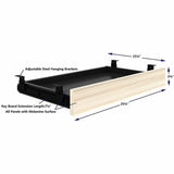 Lorell Essentials Universal Center Drawer, 5.1" Height x 16.7" Width x 28.4" Depth, Modern Elm (LLR66310) Each