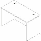 Lorell Essentials Retangular Desk Shell, Rectangle, 1" Thickness Table Top, 29.5" Height x 48" Width x 24" Depth, Modern Elm (LLR66306) Each